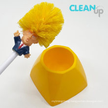 Funny Trump Toilet Bowl Brush and Holder for Bathroom